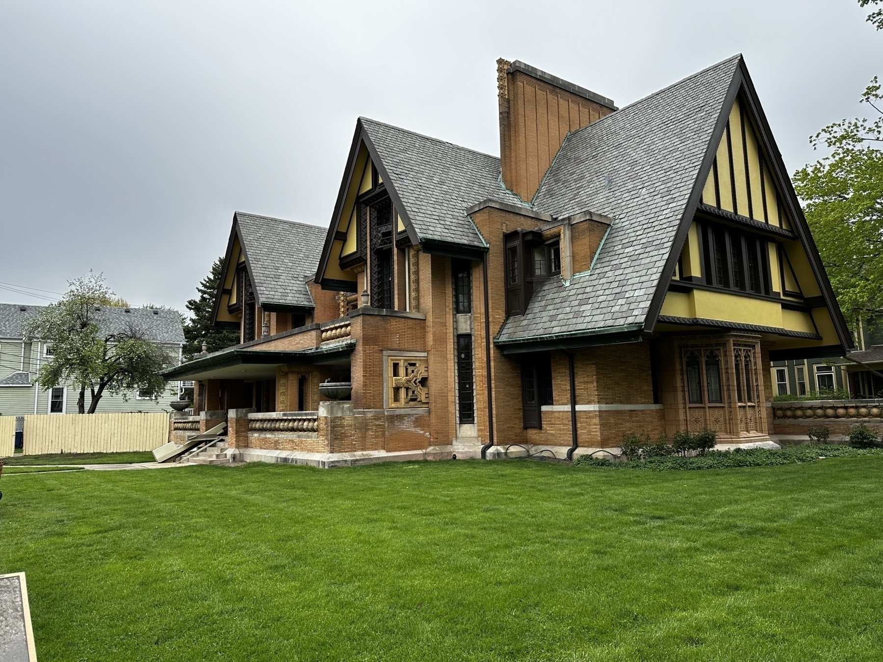 A Frank Lloyd Wright designed home in Oak Park, IL